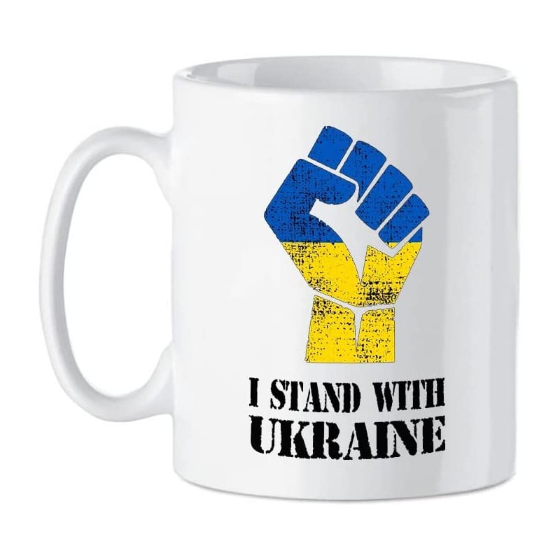 Mug I Stand with Ukraine Stop Wars Peace - tasse soutien Ukraine