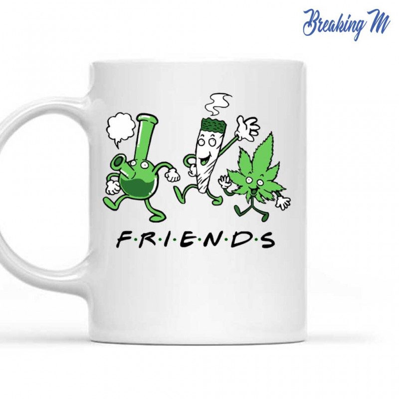 Mug Friends cannabis - Tasse humour cbd