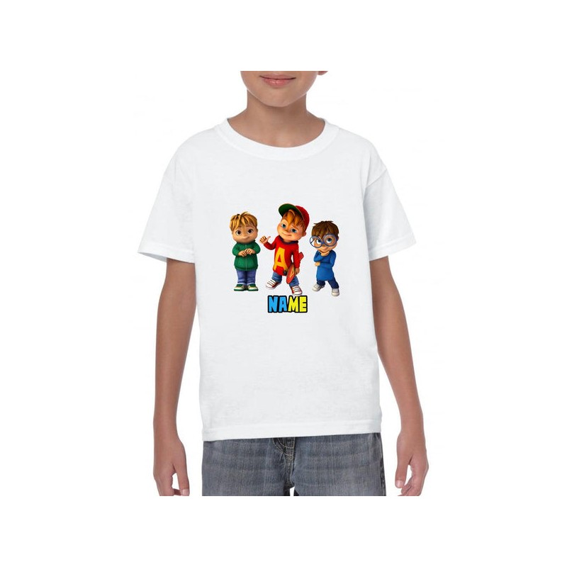 T-Shirt Alvin and the chipmunks Adulte / enfant - vêtement prénom personnalisable