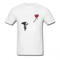 T-Shirt ZELDA art ballon rouge - Adulte et enfant gamer