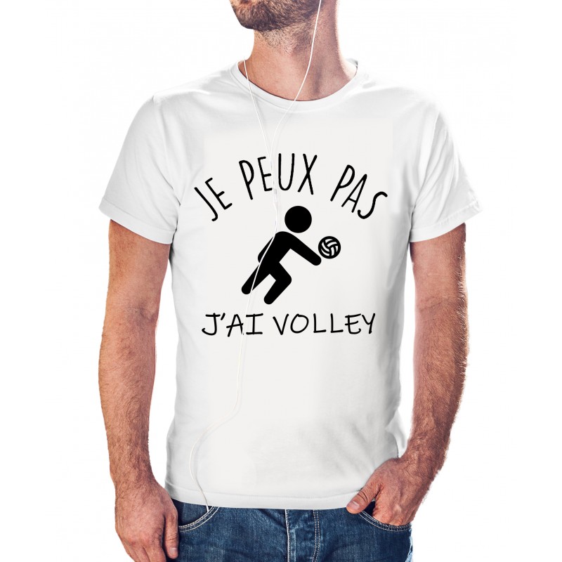 T-Shirt Essentiel - Stella Jazzer J'peux pas j'ai volley , volleyball, volley-ball  cadeau - Tunetoo