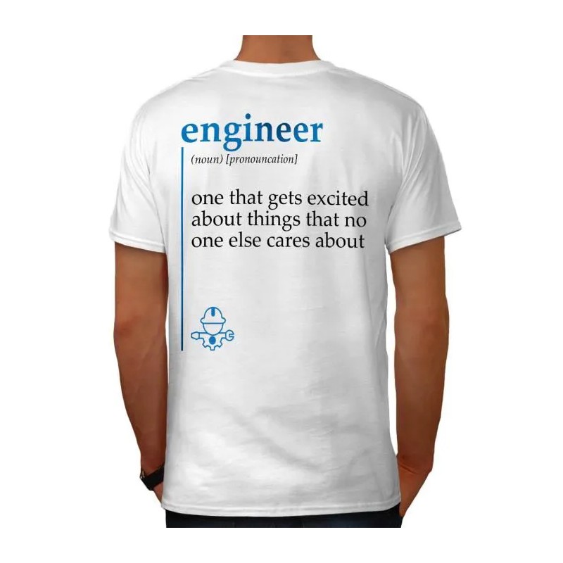 T-shirt ingénieur cadeau - Adulte et enfant impression dans le dos