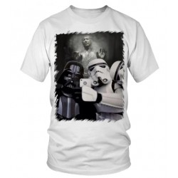 Tshirt Vador and trooper selfie Han Solo - Adulte et enfant cadeau