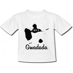 Tshirt Guadeloupe 971 - Adulte et enfant cadeau