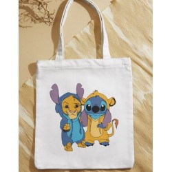 Totebag - Simba et Stitch en Kigurumi