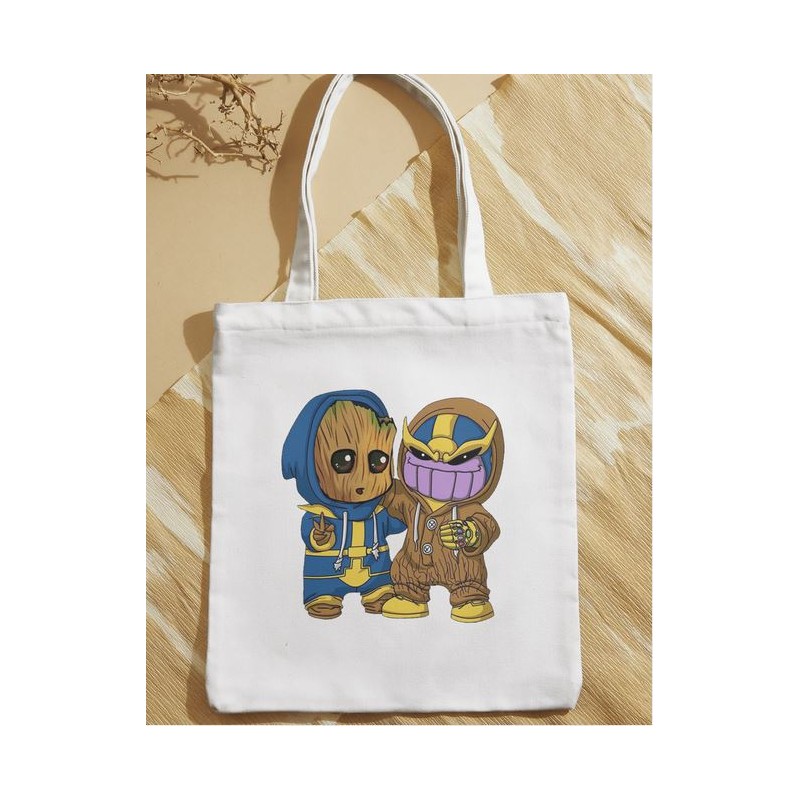 Totebag - Groot et Thanos en Kigurumi