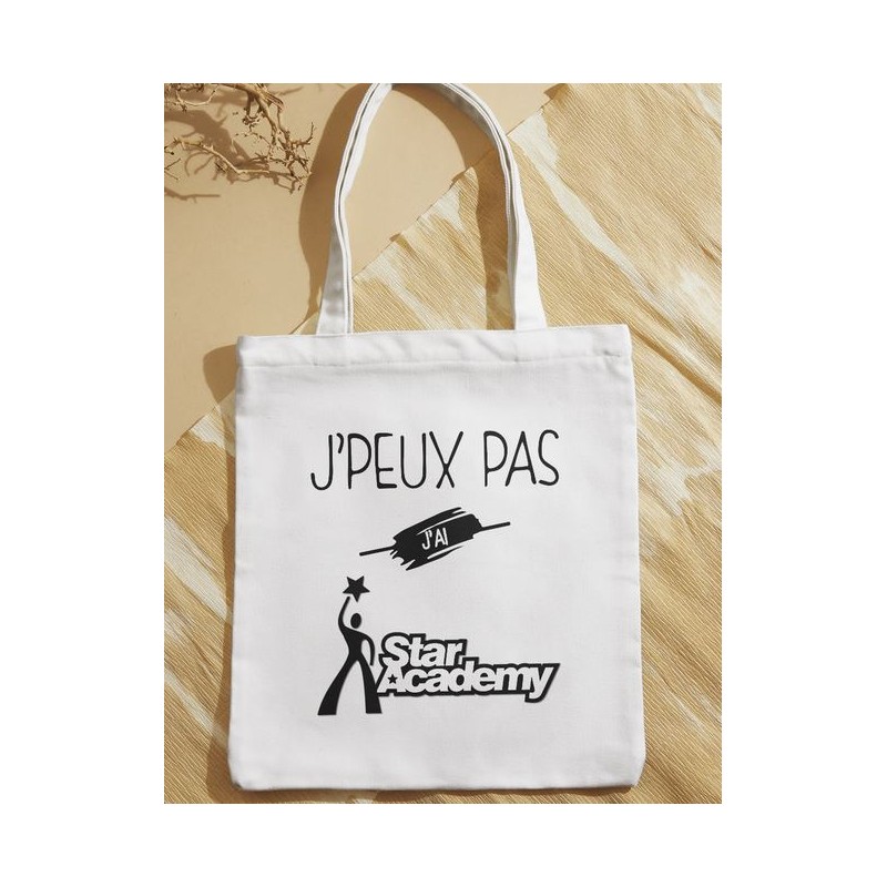 Totebag - "J'Peux Pas, J'ai Star Academy"