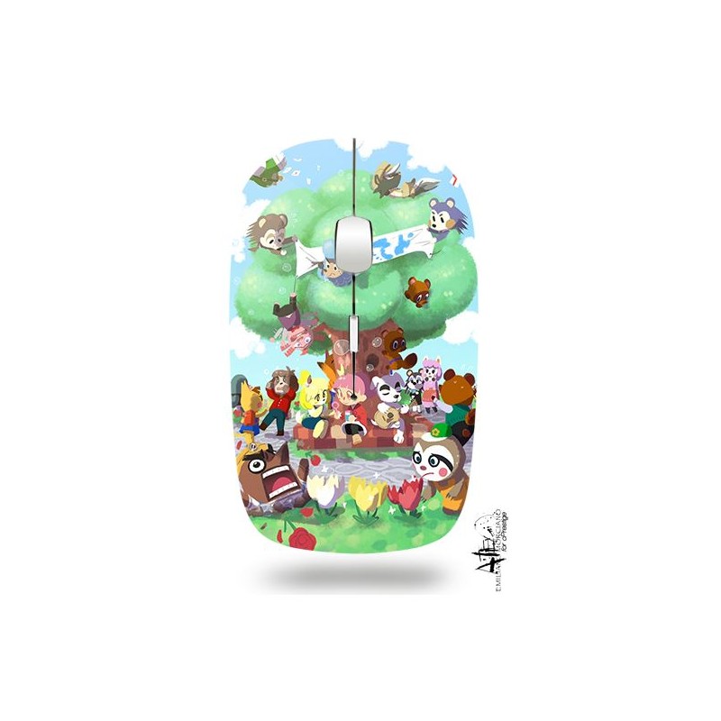 Souris ordinateur sans fil - animal crossing