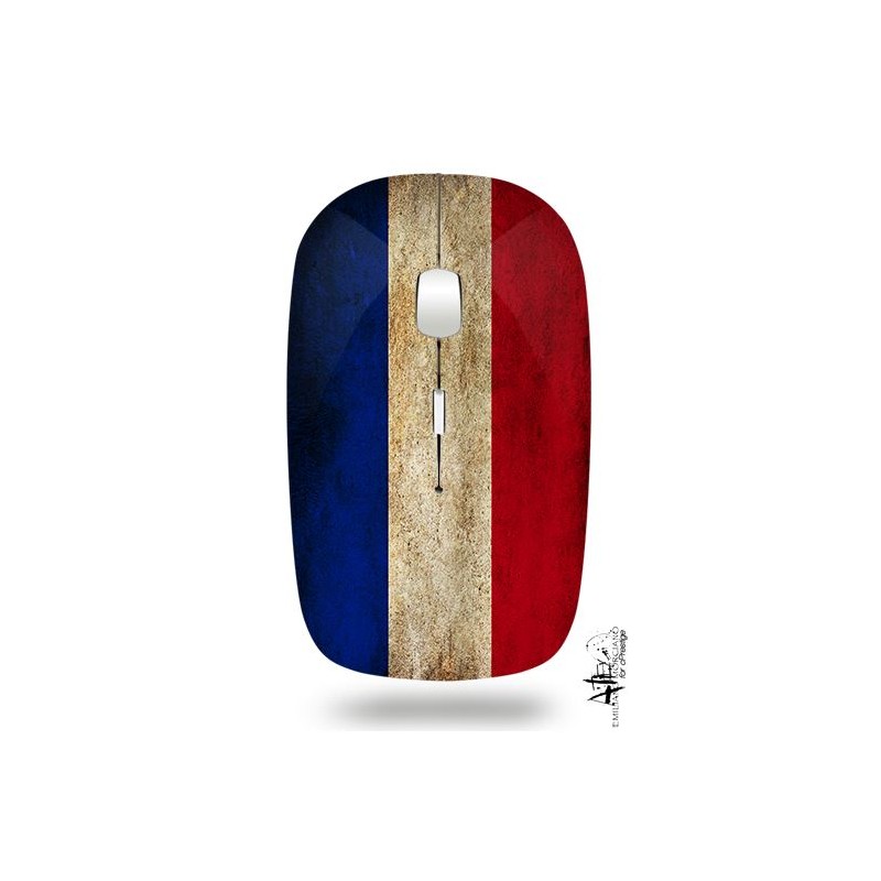 Souris ordinateur sans fil - DRAPEAU FRANCE