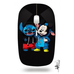 Souris ordinateur sans fil - Stitch et Mickey