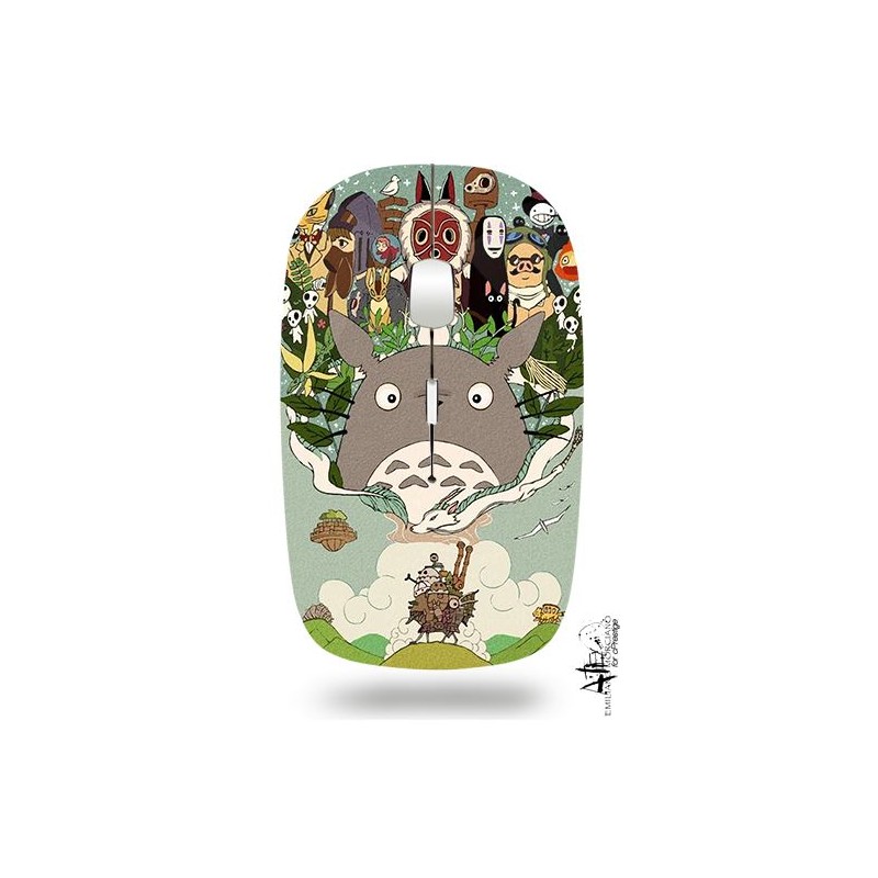 Souris ordinateur sans fil - studio ghibli