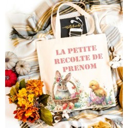 Tote bag personnalisable prénom "la petite récolte"