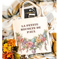 Tote bag personnalisable prénom "la petite récolte"