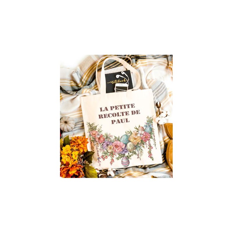 Tote bag personnalisable prénom "la petite récolte"