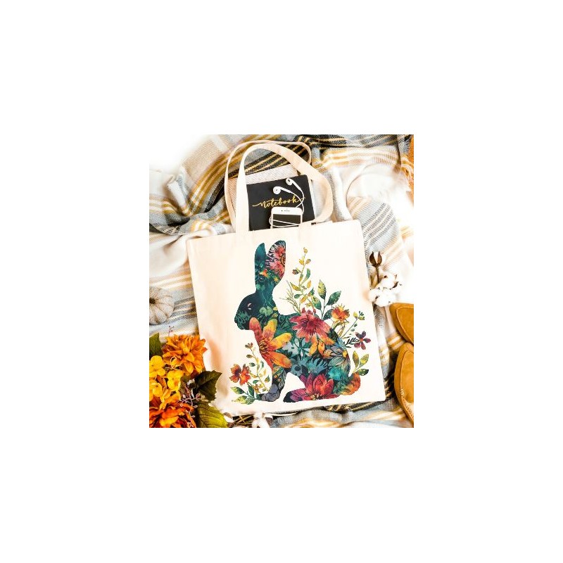 Tote bag lapin de Pâques