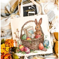 Tote bag lapin de Pâques