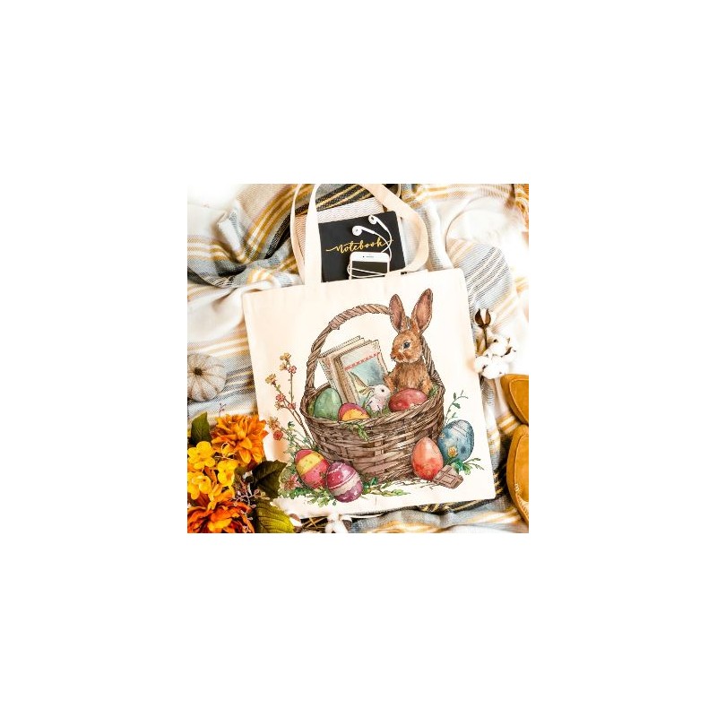 Tote bag lapin de Pâques