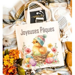 Tote bag poussin de Pâques