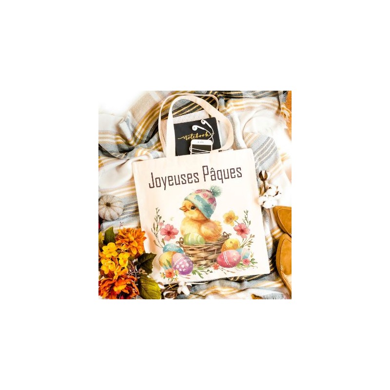 Tote bag poussin de Pâques