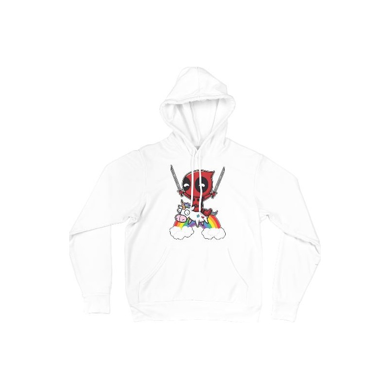 Sweat Shirt CAPUCHE - Deadpool licorne