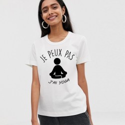 T-Shirt j'peux j'ai Yoga - Femme Cadeau méditation