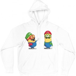 Sweat Shirt CAPUCHE - Minions plombiers mario, humour et looks décalés