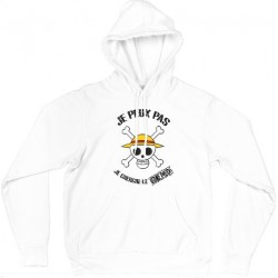 Sweat Shirt CAPUCHE - Je peux pas je cherche le One piece manga