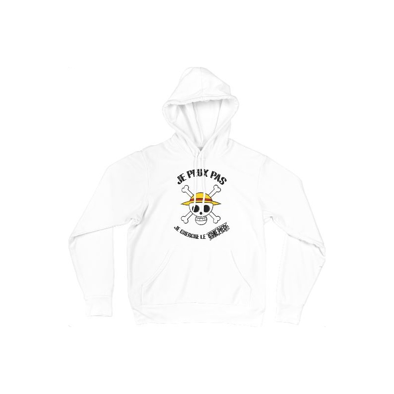 Sweat Shirt CAPUCHE - Je peux pas je cherche le One piece manga