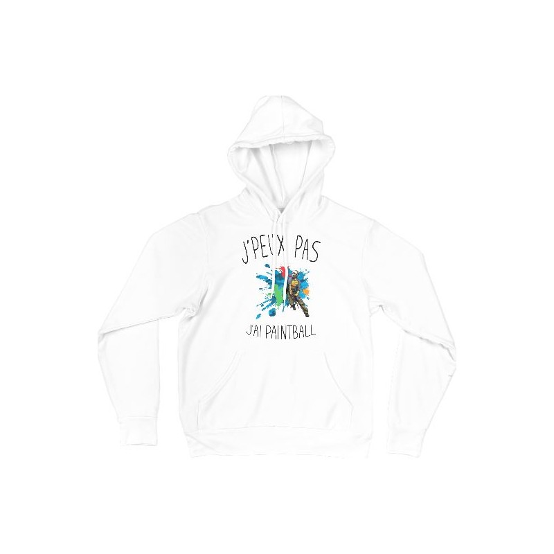 Sweat Shirt CAPUCHE - j'peux pas j'ai paintball