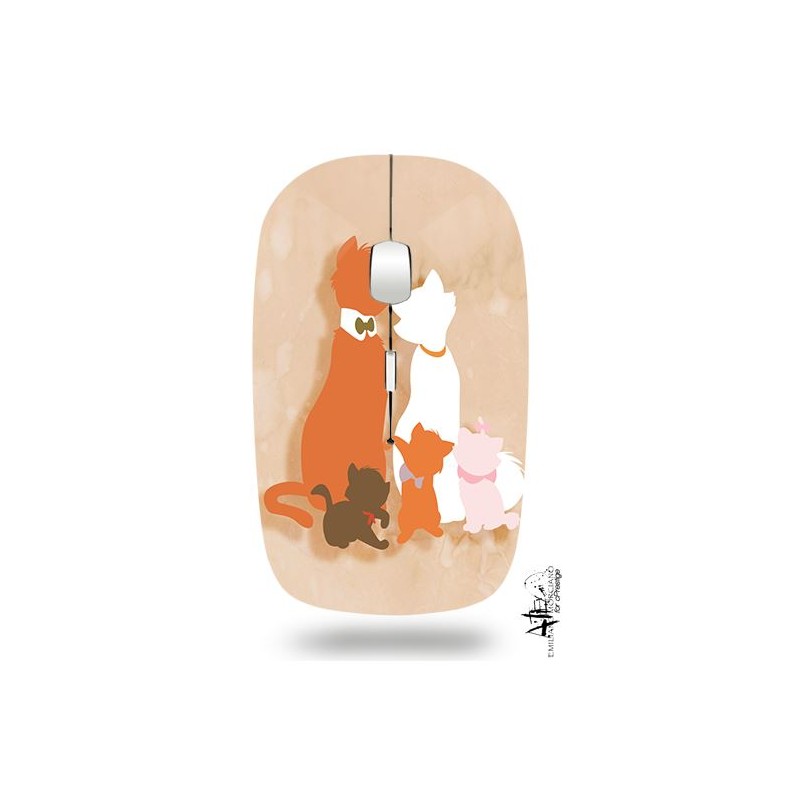 Souris ordinateur sans fil - les aristochats disney