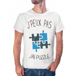 T-shirt j'peux pas j'ai puzzle - cadeau homme jeu