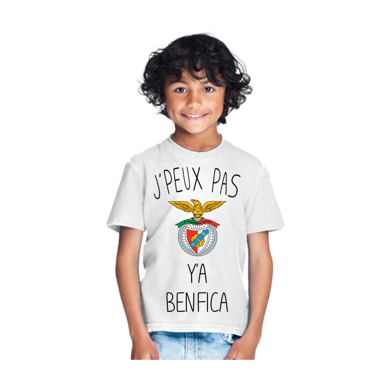 T-shirt Je peux pas y'a Benfica - Cadeau enfant fille et garçon